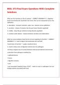 BIOL 373 Final Exam Questions With Complete Solutions 