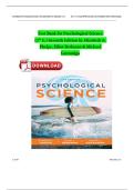 Test Bank for Psychological Science Seventh Edition by Elizabeth A&period; Phelps&comma; Elliot Berkman & Michael Gazzaniga ISBN&colon; 9780393884586 Newest Edition 2024 Pdf Instant Download
