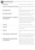 Personality Disorder Exams