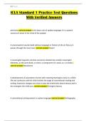 ICLA Standard 1 Practice Test Questions With Verified Answers