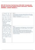 NUR 245 Final Exam Test Bank Exam 2025-2026 Complete 320  Questions and Accurate Detailed Answers &lpar;Rationales&rpar; VERIFIED  ANSWERS  ALREADY GRADED A&plus;