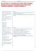 Nur 245 Exam 2 Test Bank Exam 2025-2026 Complete  Questions and Accurate Detailed Answers &lpar;Rationales&rpar;  VERIFIED ANSWERS  ALREADY GRADED A&plus;  