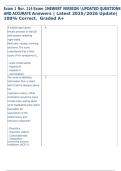 Exam 1 Nur&period; 114 Exam 1NEWEST VERSION UPDATED QUESTIONS  AND ACCURATE Answers &vert; Latest 2025&sol;2026 Update&vert;  100&percnt; Correct&period;  Graded A&plus;  