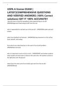 USPA A license EXAM &vert; LATEST&vert;COMPREHENSIVE QUESTIONS AND VERIFIED ANSWERS &lpar;100&percnt; Correct solutions&rpar; GET IT 100&percnt; ACCURATE&excl;&excl;