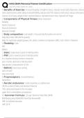 AAAI-ISMA Personal Trainer Certification Exam Questions and Answers 100&percnt; Pass &vert;Verified and Updated 