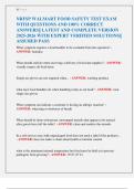 NRFSP WALMART FOOD SAFETY TEST EXAM  WITH QUESTIONS AND 100&percnt; CORRECT  ANSWERS&vert;&vert; LATEST AND COMPLETE VERSION  2025-2026 WITH EXPERT VERIFIED SOLUTIONS&vert;&vert;  ASSURED PASS 