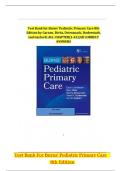 Test Bank for Burns' Pediatric Primary Care 8th Edition by Dawn Lee Garzon &comma; Mary Dirks&comma; Martha Driessnack&comma; Karen G&period; Duderstadt and Nan M&period; Gaylord isbn-9780323882316 Complete Latest Guide