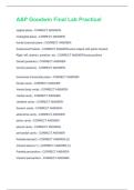 A&P Goodwin Final Lab Practical Questions & Answers Solved 100&percnt; Correct&excl;&excl;