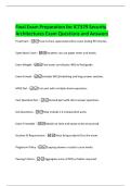 Final Exam Preparation for ICT379 Security  Architectures Exam Questions and Answers 