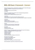 BIOL 220 Exam 2 Homework - Connect Questions & Answers Solved 100&percnt; Correct&excl;&excl;