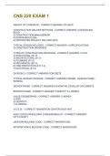CNS 220 EXAM 1 QUESTIONS & ANSWERS VERIFIED 100&percnt; CORRECT&excl;&excl;
