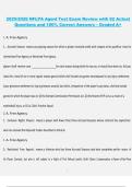 Package deal for NFL Agent Test Exam Review 2025&sol;2026 &ndash;  Actual Questions and 100&percnt; Correct Answers &lpar;Graded A&plus;&rpar;