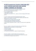 ATI RN Comprehensive Predictor nursing EXAM 2026-2027 LATEST VERSION QUESTIONS AND VERIFIED CORRECT ANSWERS JUST RELEASED  