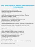 HPAT Study Guide &ndash; Exam Questions and Revised Answers &lpar;Verified&rpar; 2025&sol;2026