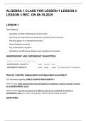 Algebra 1 Notes PART 1- 8th-9th grade