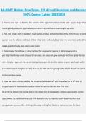 AC-HPAT Biology Prep Exam &ndash; 126 Actual Questions and Answers &lpar;100&percnt; Correct&rpar; Latest 2025&sol;2026