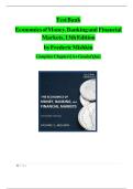 Test Bank for Economics of Money&comma; Banking&comma; and Financial Markets&comma; 13th Edition by Frederic S Mishkin &vert;&vert;Complete A&plus; Guide