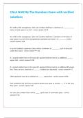 CALA NJAC By The Numbers Exam with verified solutions