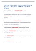 Nursing 104 Exam 2 ULL &ndash; Fundamentals of Nursing  Test Prep & Study Guide &vert;&vert; GRADED A&plus;&vert;&vert; LATEST  UPDATE 