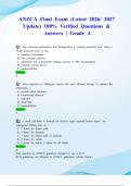 ANZCA MCQS Final Exam &lpar;Latest 2026&sol; 2027 Update&rpar; 100&percnt; Verified Questions & Answers &vert; Grade A