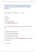 OMGT 5783 Project Management Midterm Exam &ndash;  Test Prep & Study Guide&vert;&vert; GRADED A&plus;&vert;&vert;LATEST  UPDATE 