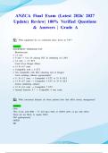 ANZCA MCQS Final Exam &lpar;Latest 2026&sol; 2027 Update&rpar; Review&vert; 100&percnt; Verified Questions & Answers &vert; Grade A