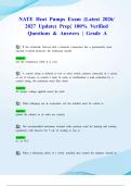 NATE Heat Pumps Exam &lpar;Latest 2026&sol; 2027 Update&rpar; Prep&vert; 100&percnt; Verified Questions & Answers &vert; Grade A
