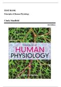 TEST BANK FOR Principles of Human Physiology 6th Edition by Cindy Stanfield ISBN&colon; 978-0134169804 COMPLETE GUIDE ALL CHAPTERS COVERED 100&percnt; VERIFIED A&plus; GRADE ASSURED&excl;&excl;&excl;&excl;NEW LATEST UPDATE&excl;&excl;&excl;&excl;GUARANTEED PASS&excl;&excl;&excl;&excl;