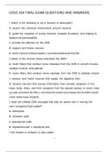 EXSC 224 FINAL EXAM QUESTIONS AND ANSWERS