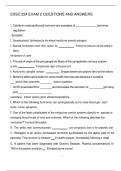 EXSC 224 EXAM 2 QUESTIONS AND ANSWERS