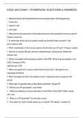 EXSC 224 EXAM 1 &lpar;THOMPSON&rpar; QUESTIONS & ANSWERS 