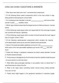 EXSC 224 EXAM 3 QUESTIONS & ANSWERS