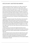 EXSC 224 EXAM 1 QUESTIONS AND ANSWERS