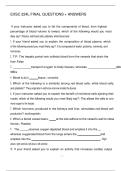 EXSC 224L FINAL QUESTIONS &plus; ANSWERS