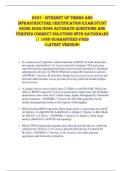 D337 - Internet of Things and  Infrastructure CERTIFICATION EXAM STUDY  GUIDE 2025&sol;2026 ACCURATE QUESTIONS AND  VERIFIED CORRECT SOLUTIONS WITH RATIONALES  &vert;&vert; 100&percnt; GUARANTEED PASS   <LATEST VERSION> 