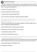 Psychopharmacology Exam Questions and Answers 100&percnt; Pass &vert; Verified and Updated 