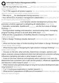 SAFe Agile Product Management &lpar;APM&rpar; Exam Questions and Answers 100&percnt; Pass &vert; Verified and Updated 