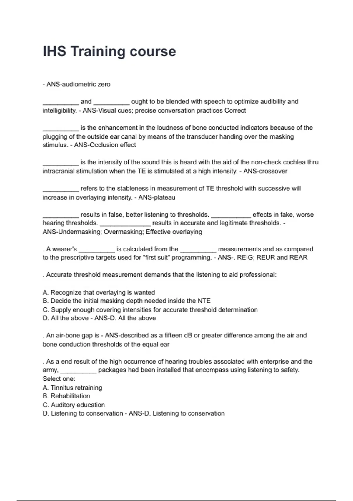 Ihs Rpms Training IHS Training course NEWEST 2025/2026 ACTUAL EXAM COMPLETE QUESTIONS AND ...