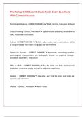 Psychology 1000 Exam 1 Study Cards Exam Questions With Correct Answers&period;