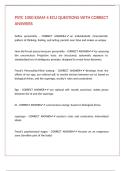 PSYC 1000 EXAM 4 ECU QUESTIONS WITH CORRECT ANSWERS 