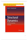 Solution Manual for Structural Dynamics&colon; Theory and Computation &lpar;Sixth Edition&rpar; by Paz