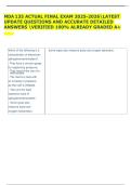 MDA 135 ACTUAL FINAL EXAM 2025-2026LATEST  UPDATE QUESTIONS AND ACCURATE DETAILED  ANSWERS VERIFIED 100&percnt; ALREADY GRADED A&plus;