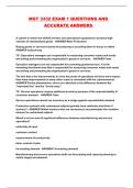 MGT 3332 EXAM 1 QUESTIONS AND ACCURATE ANSWERS 