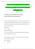 Marketing Research&colon; An Applied Orientation &ndash; Naresh K&period; Malhotra&comma; 7th Edition &lpar;Complete Test Bank&comma; Chapters 1&ndash;23 with Verified Questions and Answers&rpar; &vert; Latest 2023&ndash;2024 Comprehensive Exam Resource PDF