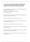 V-11 Ch 6 metro link Metro Rail BLUE LINE well answered already passed