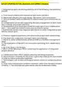 CSI CDT UPDATED ACTUAL Questions and CORRECT Answers 