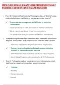 IPPS-A DL FINAL EXAM - HR PROFESSIONAL &sol; PAYROLL SPECIALIST EXAM 2025&sol;2026