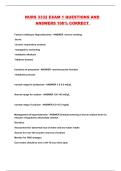 NURS 3332 EXAM 1 QUESTIONS AND ANSWERS 100&percnt; CORRECT 