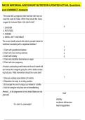 NR228 MATERNAL AND INFANT NUTRITION UPDATED ACTUAL Questions   and CORRRECT Answers