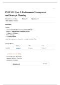 PSYC 651 Quiz 3&colon; Performance Management and Strategic Planning &vert; Questions and Answers &vert; 2025&sol;26 Updates &vert; 100&percnt; Correct&period;